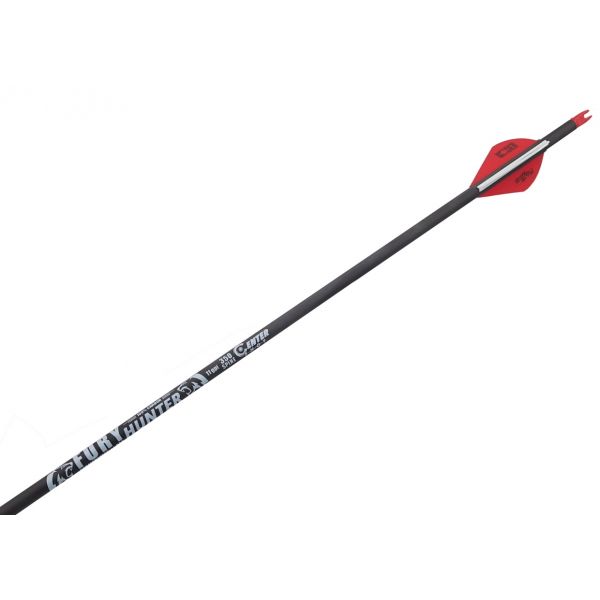 Стрела лучная карбоновая Centershot Fury Hunter 300, Blazer 2"